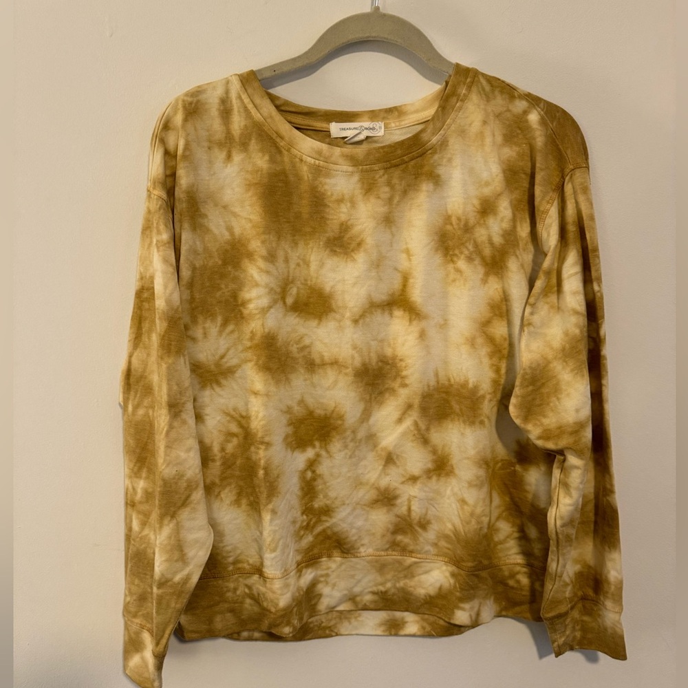 Treasure & Bond lightweight tie dye pullover